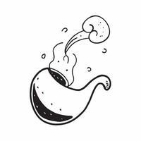 Flat Floating teapot with steam forming a graceful wave with Soothing Sip text concept as A graceful design of a floating teapot with steam creating a wave pattern accompani Cleans vector