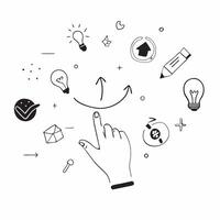 Flat Glossy background with a constellation of glowing business icons concept as A glossy background featuring a constellation of glowing business icons symbolizing the various asp Cleans vector