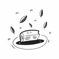 Flat Glossy ceramic surface with vibrant tea leaves and soft shadow play concept as A top down shot of a glossy ceramic surface with vibrant tea leaves scattered and soft shadow pl Cleans vector