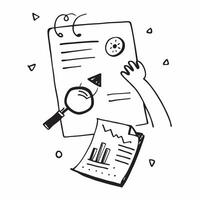 Flat Glossy clipboard with holographic market research documents and magnifying glass concept as A design featuring a glossy clipboard with floating holographic market resea Cleans vector