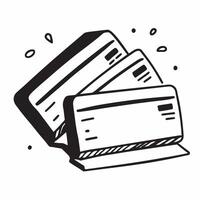 Flat Glossy credit cards fanned out on a reflective desk surface concept as A close up shot of glossy credit cards fanned out on a reflective desk surface The shiny finish and cle Cleans vector