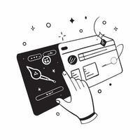 Flat Glossy holographic interface with futuristic controls as a technology ad background concept as A glossy background featuring a holographic interface with futuristic controls s Cleans vector