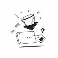 Flat Glossy laptop with floating holographic wine glass and abundant copy space concept as A glossy laptop is centered on a white background with a holographic wine glass floating Cleans Set 6 vector