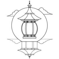 Flat Glossy Mid Autumn Festival Lantern Display concept as A glossy background featuring an elaborate lantern display for the Mid Autumn Festival with reflections enhancing the int Cleans Set 2 vector