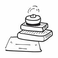 Flat Glossy paperweight on top of a stack of financial documents on a glass desk concept as A close up shot of a glossy paperweight placed on top of a stack of financial documents Cleans vector