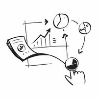 Flat Glowing abstract financial graph with marketing projections concept as A dynamic visual of a glowing abstract financial graph with marketing projections highlighted The camer Cleans vector
