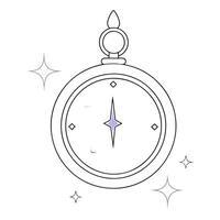 Flat Holographic clock with Labh Pancham symbol and copy space concept as A holographic clock with the Labh Pancham symbol subtly glowing on the dial floating above a white backgro Cleans vector