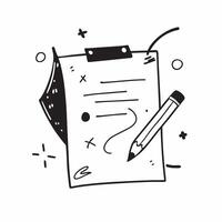 Flat Pen and clipboard border frame with Strategy Development text and copy space concept as A sleek border frame featuring a pen and clipboard at opposite corners with the text St Cleans vector