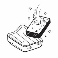 Flat Smartphone with holographic water bottle floating above isolated with copy space concept as A smartphone is displayed on a white background with a holographic water bottle ico Cleans vector