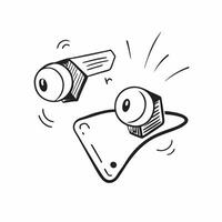 Flat Wireless earbuds with holographic sound controls hovering concept as A pair of wireless earbuds rest on a white surface with holographic sound controls floating just above Th Cleans vector
