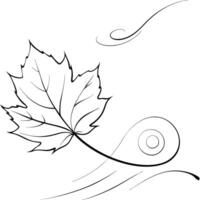 Floating Autumn Leaf with Abstract Wind Gusts and Copy Space concept as An autumn leaf floats and swirls in mid air with abstract wind gusts creating a dynamic nature timelapse Th Cleans Set 2 vector