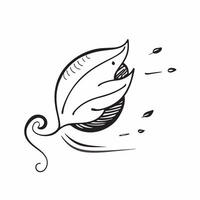 Floating Autumn Leaf with Abstract Wind Gusts and Copy Space concept as An autumn leaf floats and swirls in mid air with abstract wind gusts creating a dynamic nature timelapse Th Cleans Set 3 vector
