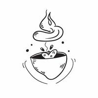Floating coffee cup with steam forming a heart shape with Coffee Love text concept as A heartfelt featuring a floating coffee cup with steam forming a heart shape accompanie Cleans vector