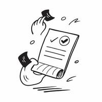 Floating contract and stamp with Approved text concept as A illustration featuring a floating contract and stamp with the text Approved The elements hover above a white bac Cleans vector