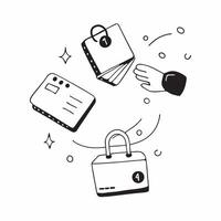 Floating credit card and lock with Secure Transactions text concept as A illustration featuring a floating credit card and lock with the text Secure Transactions The elemen Cleans vector