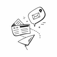 Floating envelope and speech bubble with Email Campaign text concept as A sleek design featuring a floating envelope and speech bubble with the text Email Campaign The desi Cleans vector