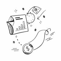 Floating dollar sign and chart with Budget Planning text concept as A dynamic featuring a floating dollar sign and a chart with the text Budget Planning The design is isola Cleans vector