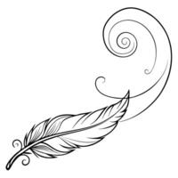 Floating Feather with Abstract Wind Effect and Copy Space concept as A delicate feather floats gently in mid air with an abstract wind effect swirling around it symbolizing the mov Cleans Set 2 vector