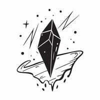 Floating Frost Crystal with Abstract Chill Effect and Copy Space concept as A frost crystal floats in mid air with an abstract chill effect spreading out from it symbolizing the co Cleans Set 3 vector