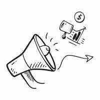 Floating megaphone and chart with Marketing Trends text concept as A dynamic illustration of a floating megaphone and chart with the text Marketing Trends The design is iso Cleans Set 2 vector