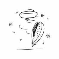 Floating Seed Pod with Abstract Wind Flow and Copy Space concept as A seed pod floats gently in mid air with an abstract wind flow swirling around it symbolizing the cycle of life Cleans Set 3 vector