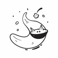Floating teapot with steam forming a graceful wave with Soothing Sip text concept as A graceful design of a floating teapot with steam creating a wave pattern accompanied by Cleans vector