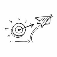 Floating target and arrow with Campaign Success text concept as A dynamic illustration of a floating target and arrow with the text Campaign Success The design is isolated Cleans vector