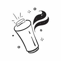 Flying coffee cup with spilling liquid forming a heart with Love in Every Sip text concept as A creative showing a floating coffee cup with liquid forming a heart shape mid Cleans vector