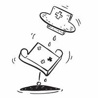 Flying puzzle piece and clock with the word Timing concept as A design featuring a puzzle piece and a clock defying gravity with the word Timing prominently displayed The e Cleans vector
