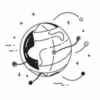 Glossy abstract digital globe with glowing connections as a tech conference backdrop concept as A glossy abstract digital globe with glowing connections radiating from it symbolizi Cleans vector