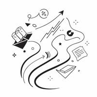 Glossy background with abstract flowing data streams and business icons concept as A glossy background featuring abstract flowing data streams combined with business icons represen Cleans Set 2 vector