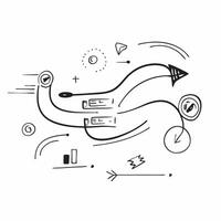 Glossy background with flowing lines and abstract technology icons concept as A glossy background with flowing lines and abstract technology icons representing the seamless integra Cleans vector