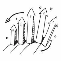 Glossy background with upward arrows and skyscrapers concept as A glossy background with upward pointing arrows and silhouettes of skyscrapers representing business growth and urba Cleans vector