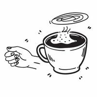 Glossy ceramic countertop with a cappuccino cup and intricate foam art concept as A detailed close up shot of a glossy ceramic countertop with a cappuccino cup showcasing intricate Cleans vector