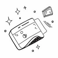 Glossy credit card with floating holographic marketing icons and sale tags concept as A close up of a glossy credit card with floating holographic marketing icons and sale tags iso Cleans vector