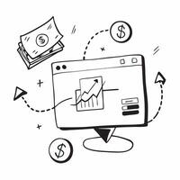 Glossy desktop monitor with holographic financial dashboards and currency symbols concept as A medium angle shot of a glossy desktop monitor displaying holographic financial dashbo Cleans Set 2 vector