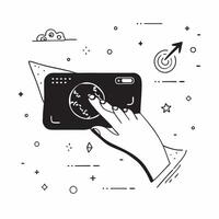 Glossy holographic interface with futuristic controls as a technology ad background concept as A glossy background featuring a holographic interface with futuristic controls softly Cleans vector