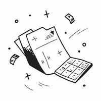 Glowing abstract financial calculator with numbers floating in space concept as A glowing abstract financial calculator with numbers floating in space around it symbolizing the pre Cleans vector