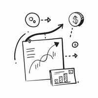 Glowing abstract financial graph with marketing projections concept as A dynamic visual of a glowing abstract financial graph with marketing projections highlighted The camera pan Cleans vector