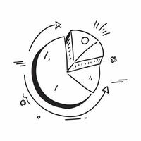 Glowing abstract marketing pie chart with highlighted segments concept as A sleek visual of a glowing abstract marketing pie chart with specific segments highlighted in vibrant col Cleans vector