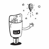 Holographic digital assistant with floating voice commands and copy space concept as A digital assistant device with floating holographic voice command icons glowing vibrantly The Cleans vector