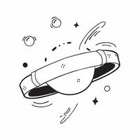 Holographic fitness band with floating activity rings and copy space concept as A fitness band displaying floating holographic activity rings that glow brightly The center of the Cleans vector