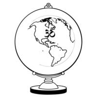 Holographic globe with Labh Pancham symbol and copy space concept as A floating holographic globe with the Labh Pancham symbol glowing on its surface isolated against a white backg Cleans vector