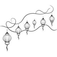 Lantern Procession in Glowing Abstract concept as A glowing abstract depiction of a lantern procession during the Mid Autumn Festival with vibrant colors and swirling lights Camer Cleans vector