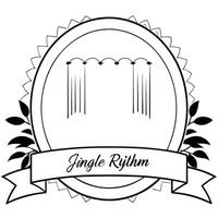 Rainforest and Waterfall Border Frame with Copy Space concept as A border frame with a rainforest and waterfall at opposite ends offering generous copy space in the center Jungle Cleans Set 2 vector