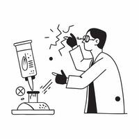 Scientist candidly conducting an experiment with smart sensors concept as A candid photo of a scientist conducting an experiment using smart sensors in a high tech lab The image c Cleans vector