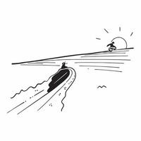 Skier on Glossy Snow Covered Slope at Dusk concept as A skier descending a glossy snow covered slope at dusk with the fading light creating a serene and beautiful scene The glossy Cleans Set 3 vector