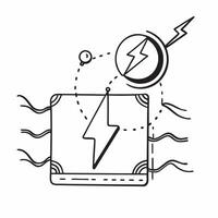 Smart grid border with energy lines and copy space concept as A border frame featuring a smart grid design with energy lines radiating from the corners framing a central copy space Cleans vector