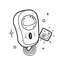 Smart thermostat with holographic temperature controls copy space on the side concept as A side angle shot of a smart thermostat with holographic temperature controls floating abov Cleans vector