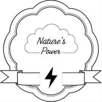 Thunderstorm and Lightning Border Frame with Copy Space concept as A border frame with a thunderstorm and lightning at opposite ends offering generous copy space in the center Nat Cleans Set 2 vector